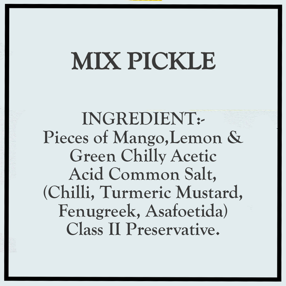 MIX PICKLE ING