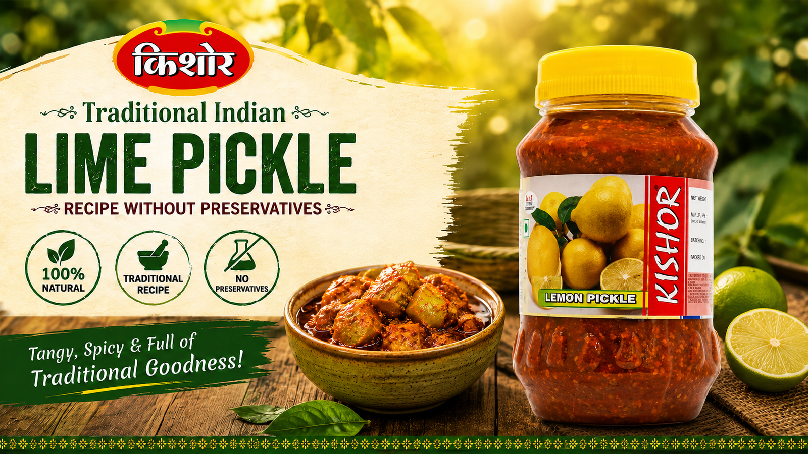Traditional Indian Lime Pickle Without Preservatives – Kishor Masalewala